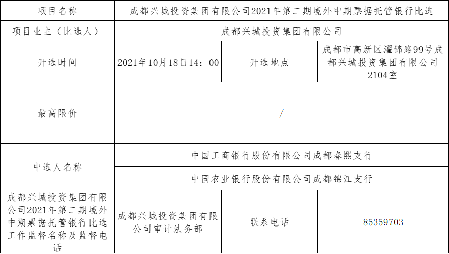 中标